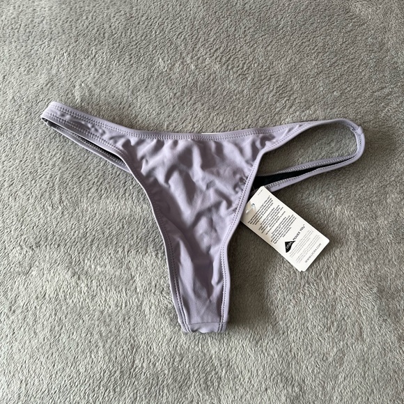 SPORTI Solid Thong Bikini Swim Bottom - Picture 2 of 3